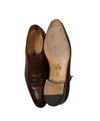 GUCCI - Brown Slim Classic Oxfords GG Heel Logo - 9