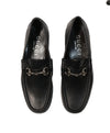 GUCCI - Horse-bit Loafers Black Iconic Style - 8 US