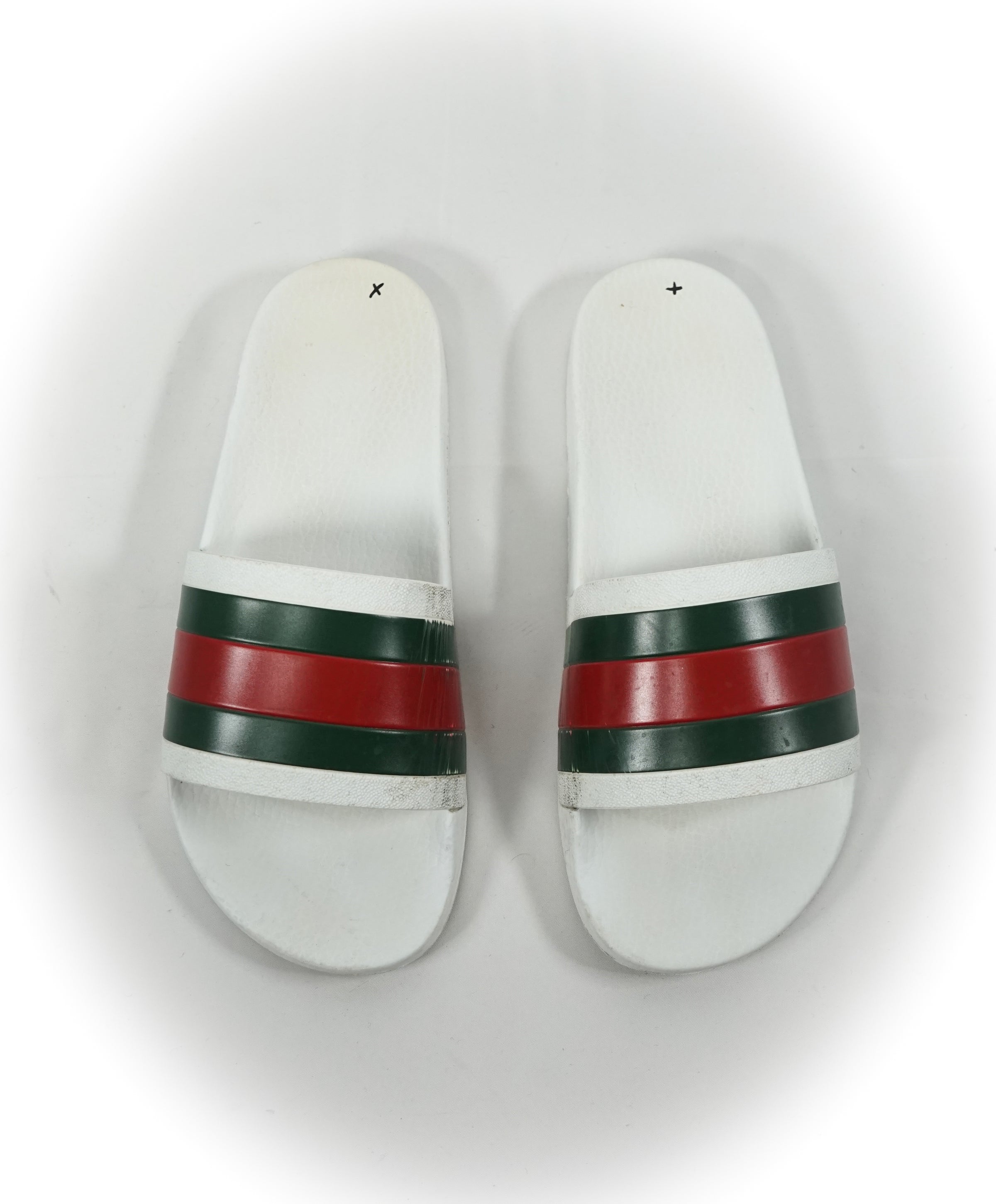 White red and best sale green gucci slides