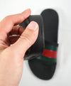 GUCCI - Iconic Green & Red Stripe Slides "72" Slippers - 8