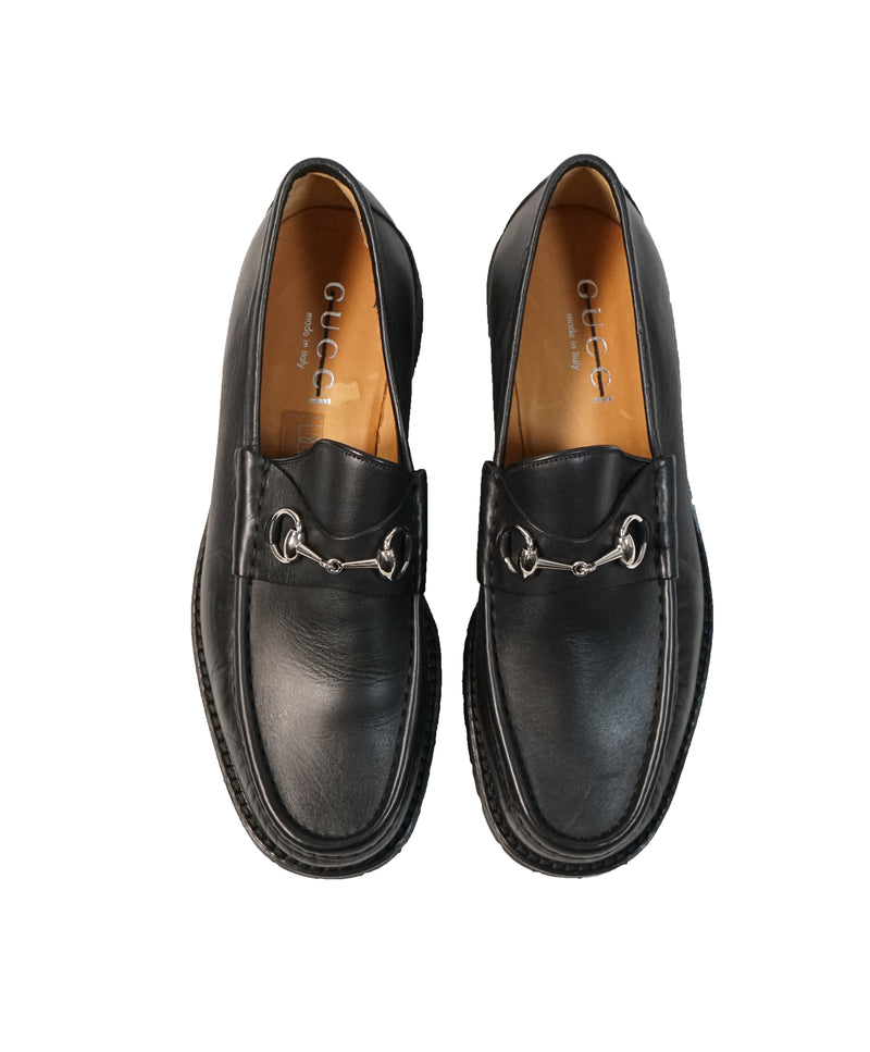 GUCCI - Lug Sole Bit Loafers black - 12