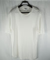 HELMUT LANG - “Rounded Ivory” Crew Neck Tee Cotton - L