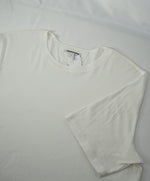 HELMUT LANG - “Rounded Ivory” Crew Neck Tee Cotton - L