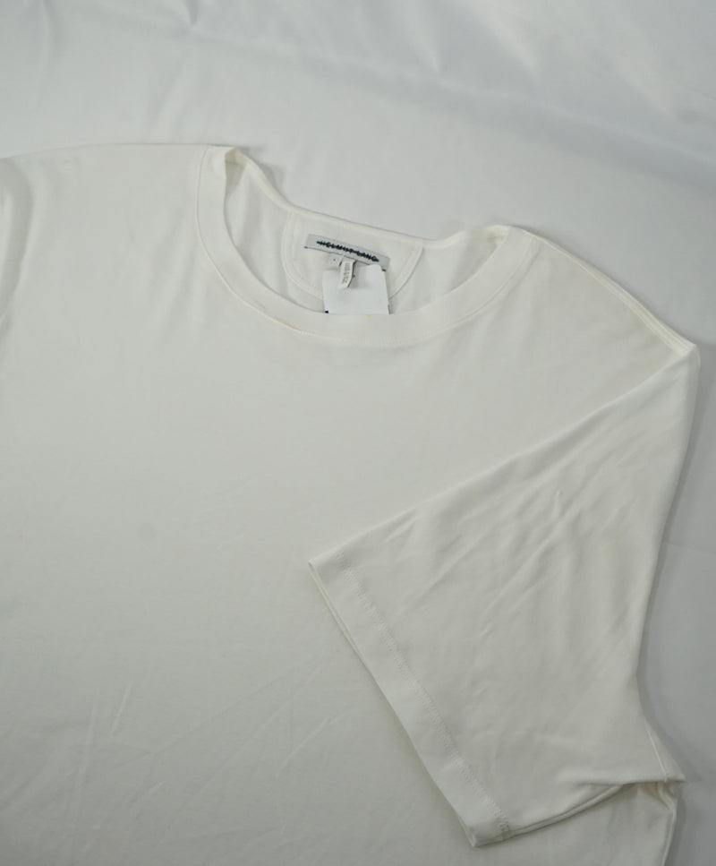 HELMUT LANG - “Rounded Ivory” Crew Neck Tee Cotton - L