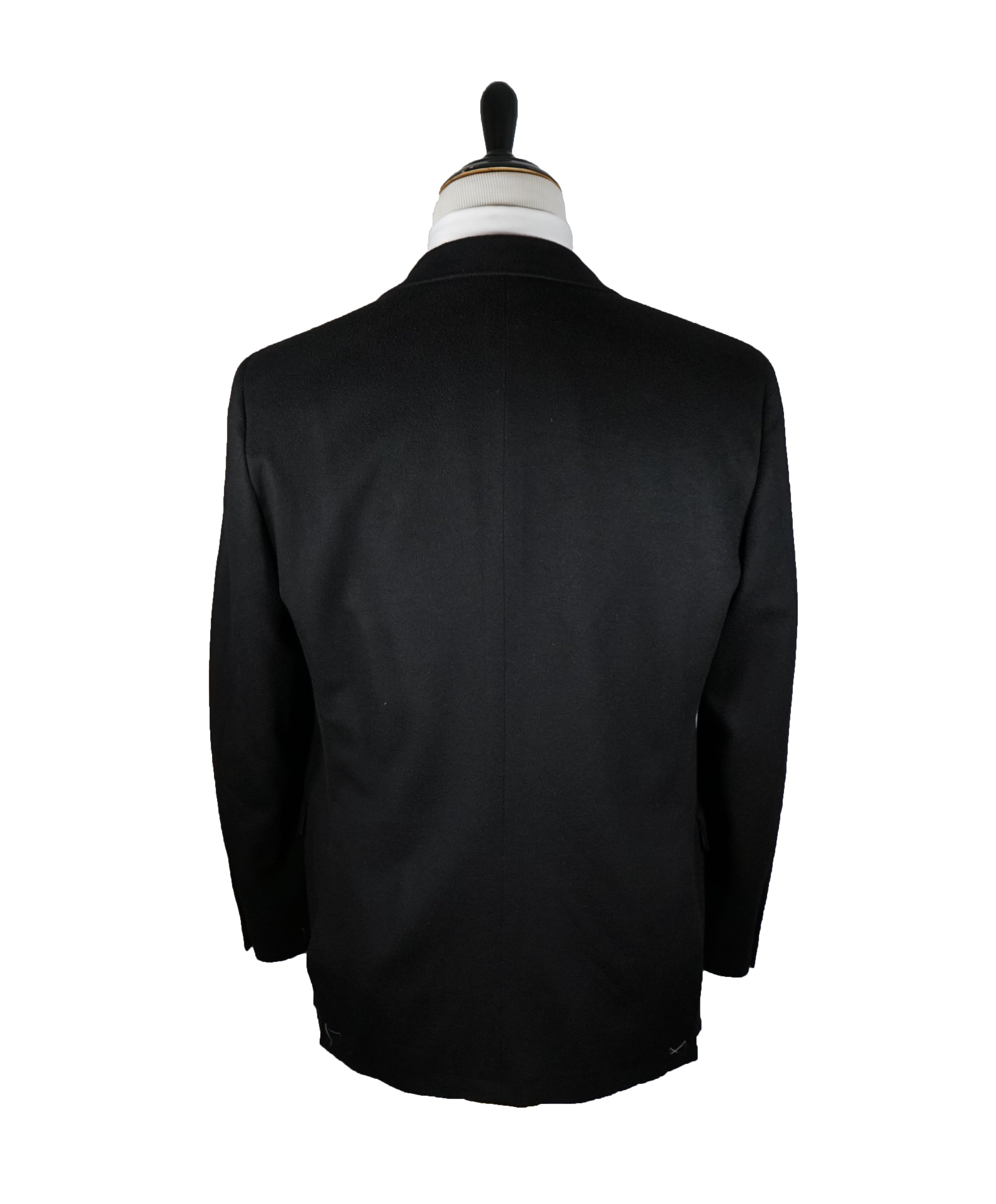 HICKEY FREEMAN - 100% Cashmere Black Blazer Engraved Buttons - 42R