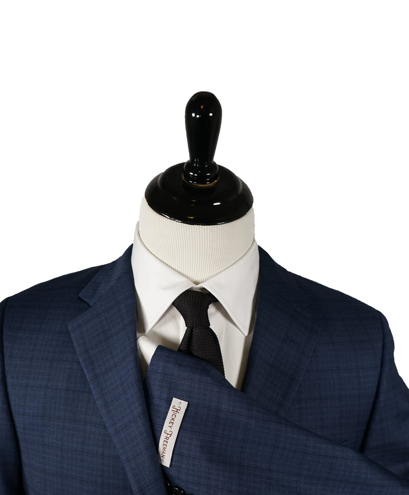 HICKEY FREEMAN - Blue Bold Plaid Wool Suit “Milburn II" - 40S