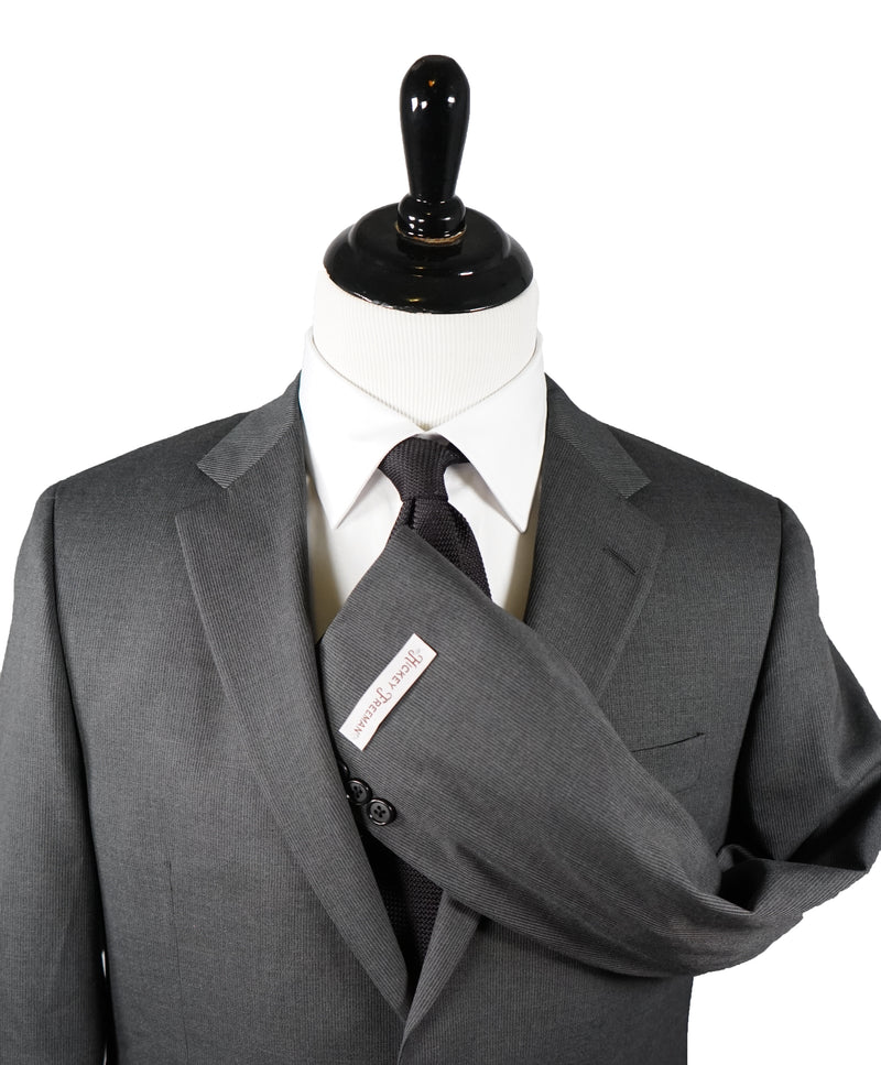 HICKEY FREEMAN - Gray Micro Striped Wool Suit “Milburn II" - 40R
