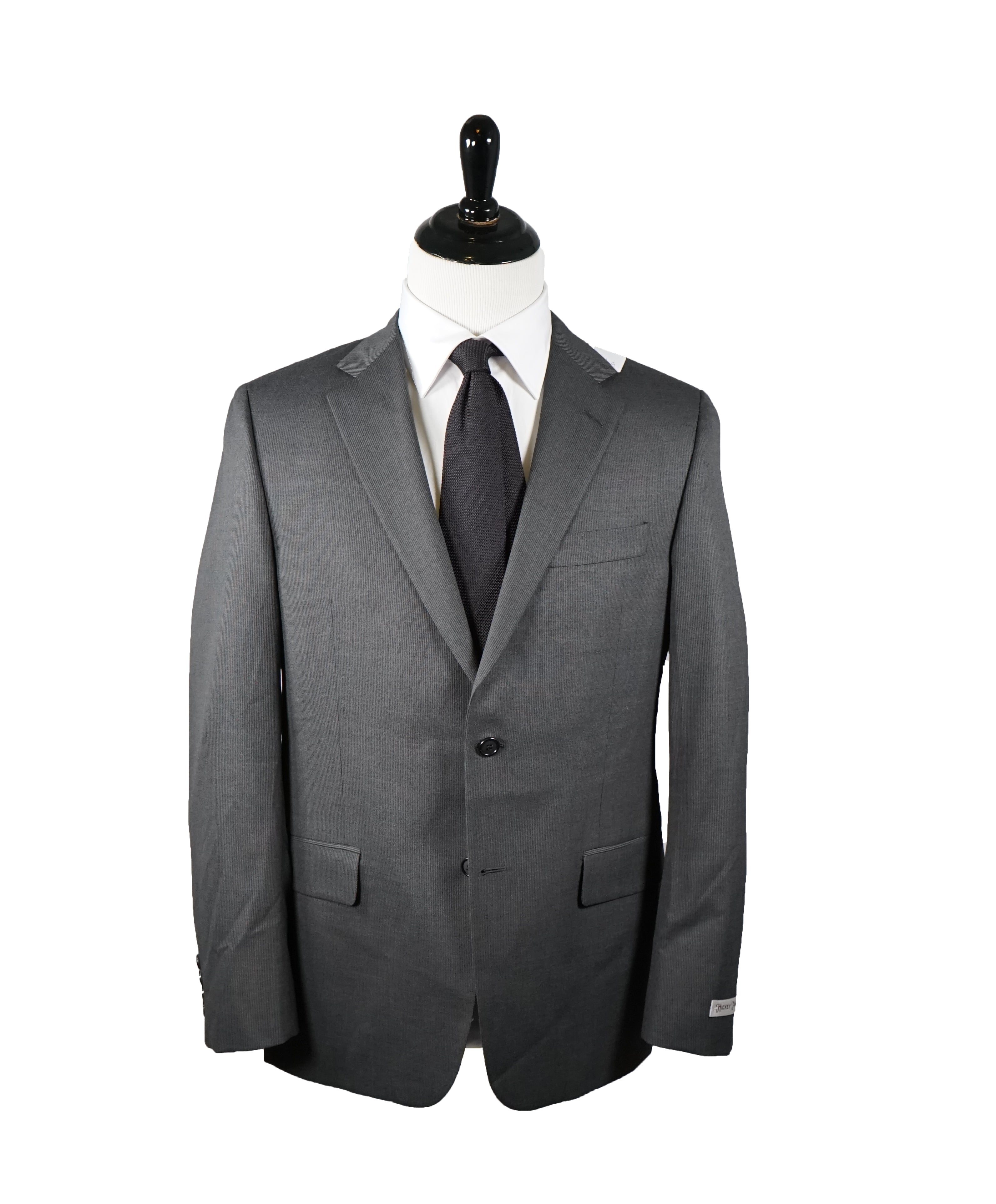 HICKEY FREEMAN - Gray Micro Striped Wool Suit “Milburn II" - 40R