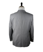 HICKEY FREEMAN - Gray With Tonal Chalk Stripe 2-Button Suit - 42R