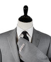 HICKEY FREEMAN - Gray With Tonal Chalk Stripe 2-Button Suit - 42R