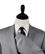 HICKEY FREEMAN - Gray With Tonal Chalk Stripe 2-Button Suit - 42R