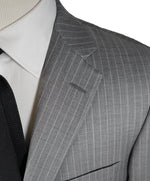 HICKEY FREEMAN - Gray With Tonal Chalk Stripe 2-Button Suit - 42R