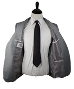 HICKEY FREEMAN - Gray With Tonal Chalk Stripe 2-Button Suit - 42R