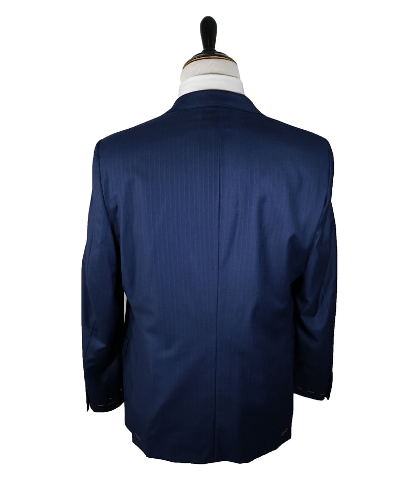 HICKEY FREEMAN / LORO PIANA - 150’s Fabric Blue Fine Stripe Suit - 42R