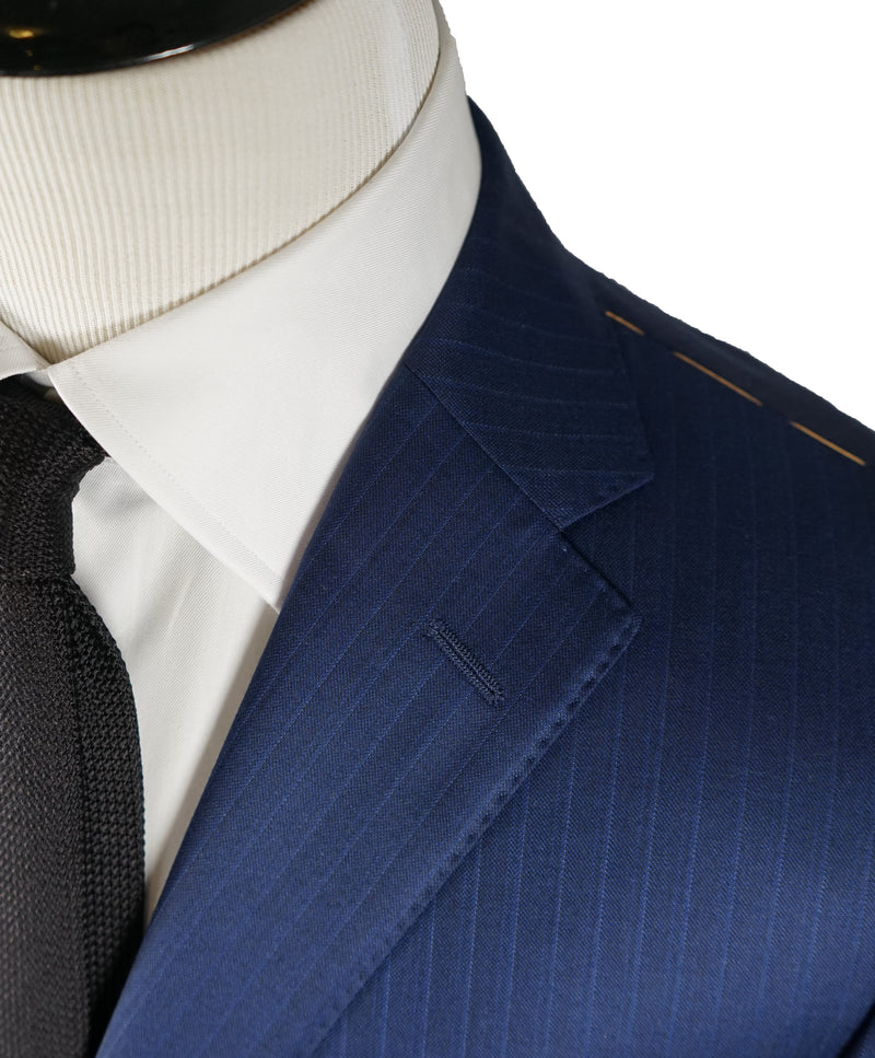 HICKEY FREEMAN / LORO PIANA - 150’s Fabric Blue Fine Stripe Suit - 42R
