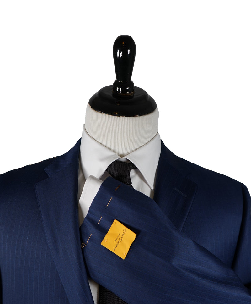 HICKEY FREEMAN / LORO PIANA - 150’s Fabric Blue Fine Stripe Suit - 42R