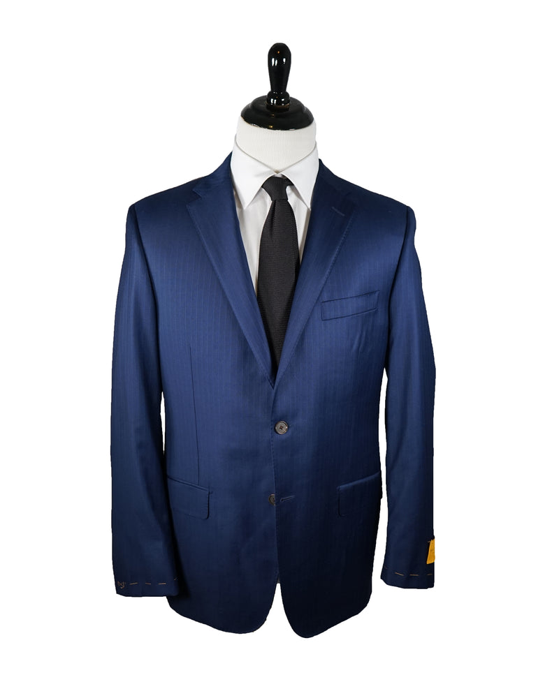 HICKEY FREEMAN / LORO PIANA - 150’s Fabric Blue Fine Stripe Suit - 42R
