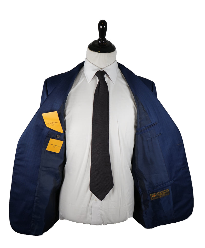 HICKEY FREEMAN / LORO PIANA - 150’s Fabric Blue Fine Stripe Suit - 42R