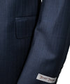 HICKEY FREEMAN - Tonal Chalk Stripe Medium Blue Suit - 46R