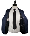 HICKEY FREEMAN - Tonal Medium Blue Plaid Check Suit - 40R