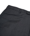 HICKEY FREEMAN - Wool Flat Front Dress Pants Purple Pinstripe - 38W