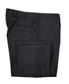 HICKEY FREEMAN - Wool Flat Front Dress Pants Purple Pinstripe - 38W