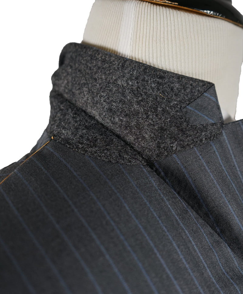 HICKEY FREEMAN -ERMENEGILDO ZEGNA TROFEO 600- Gray Wool Silk Suit - 44L