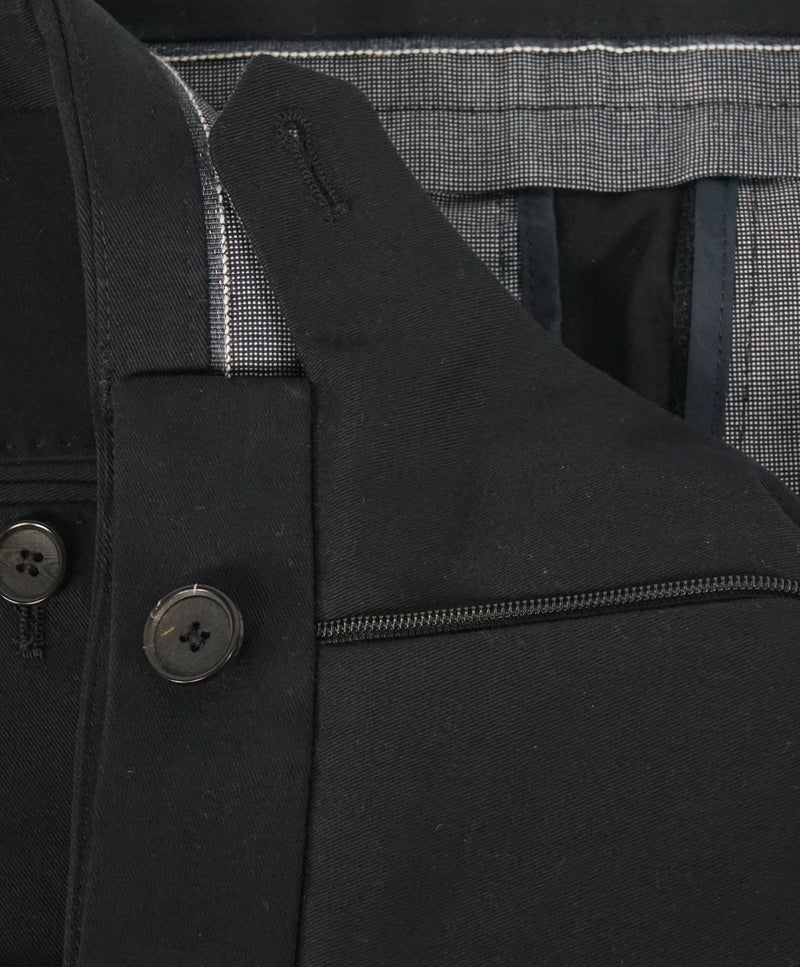 HUGO BOSS - “T-Glendan" Solid Black Cotton Dress Chino Pants - 38W
