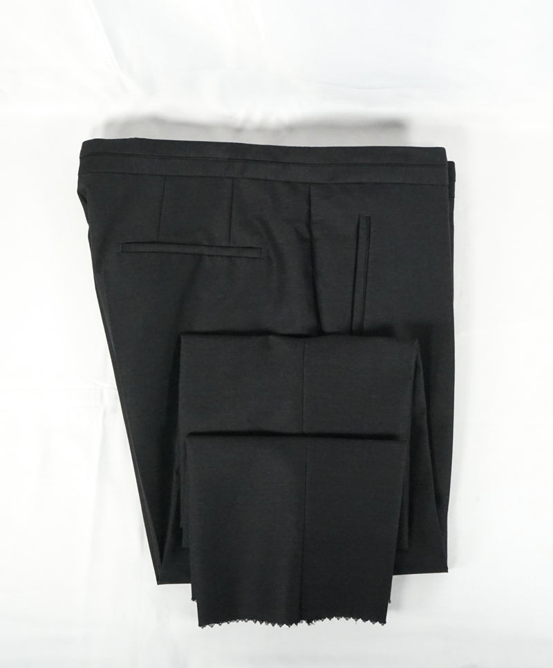 HUGO BOSS - “Henry/Glow" Gray Slim Tipped Wool/Silk Dress Pants - 34W