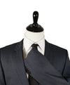 HUGO BOSS - Blue & Gray Basket Weave Suit Super 120’s - 42R