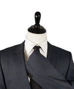 HUGO BOSS - Blue & Gray Basket Weave Suit Super 120’s - 42R