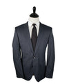 HUGO BOSS - Blue & Gray Basket Weave Suit Super 120’s - 42R