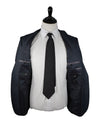 HUGO BOSS - Blue & Gray Basket Weave Suit Super 120’s - 42R