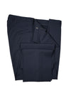 HUGO BOSS - Blue Micro Check Flat Front Dress Pants - 36W