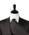 HUGO BOSS - Brown Micro Stripe Suit W Genuine Horn Buttons -  42R