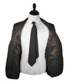HUGO BOSS - Brown Micro Stripe Suit W Genuine Horn Buttons -  42R