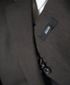 HUGO BOSS - Brown Micro Stripe Suit W Genuine Horn Buttons -  42R