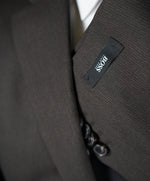 HUGO BOSS - Brown Micro Stripe Suit W Genuine Horn Buttons -  42R