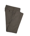 HUGO BOSS - Gray/Brown Flat Front Microcheck Dress Pants - 34W