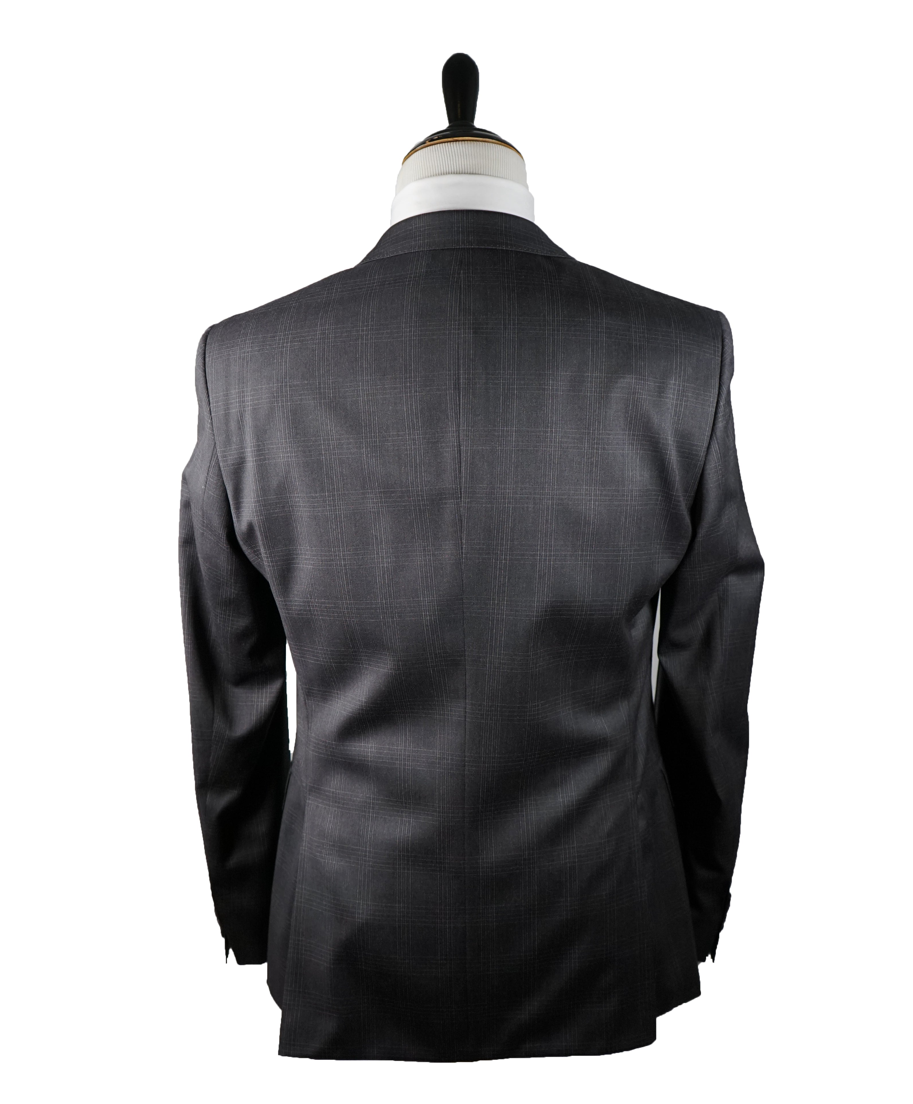 HUGO BOSS - Gray Bold Plaid Super 100 Suit Huge4/Genius3 - 40R