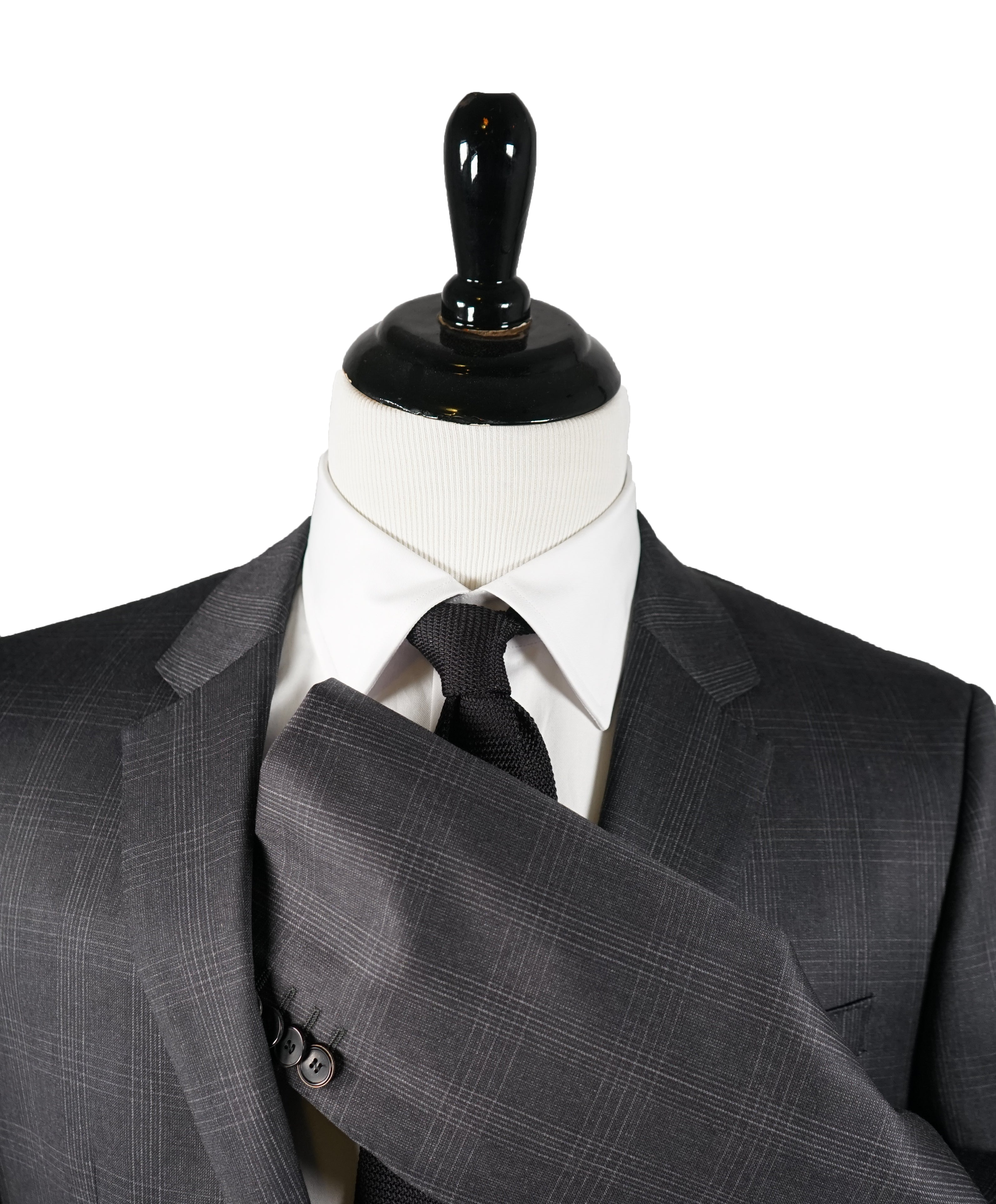 HUGO BOSS - Gray Bold Plaid Super 100 Suit Huge4/Genius3 - 40R