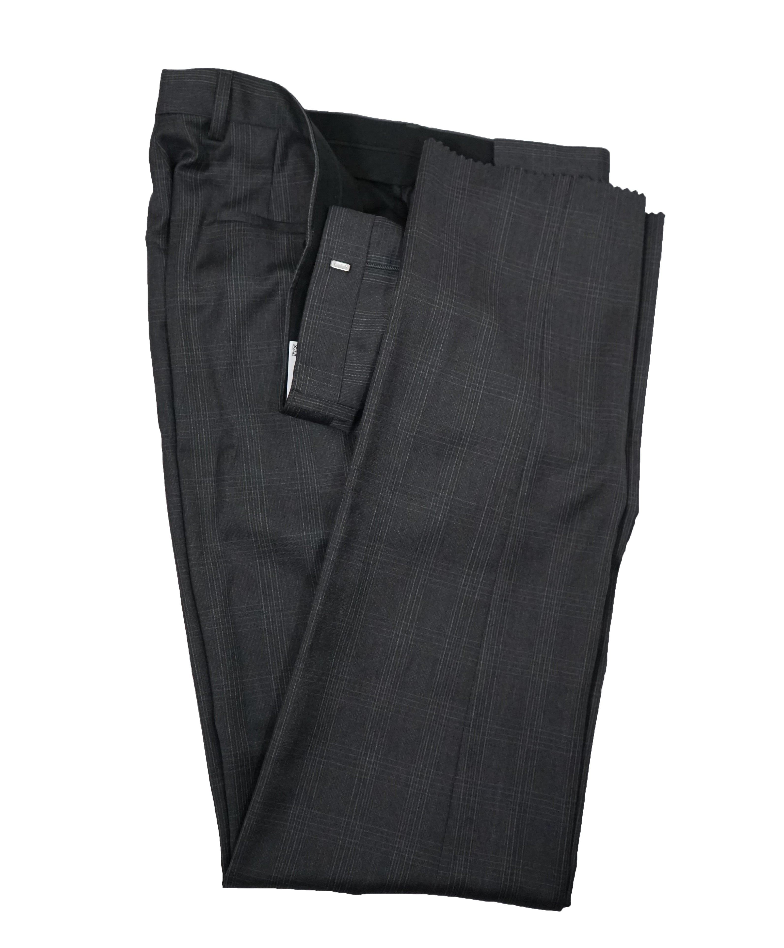 HUGO BOSS - Gray Bold Plaid Super 100 Suit Huge4/Genius3 - 40R