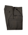 HUGO BOSS - Gray/Brown Flat Front Microcheck Dress Pants - 34W