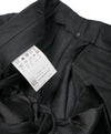 HUGO BOSS - Gray Flannel Feel Stripe Flat Front Dress Pants - 33W