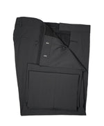 HUGO BOSS - Gray Micro Check Flat Front Dress Pants - 37W