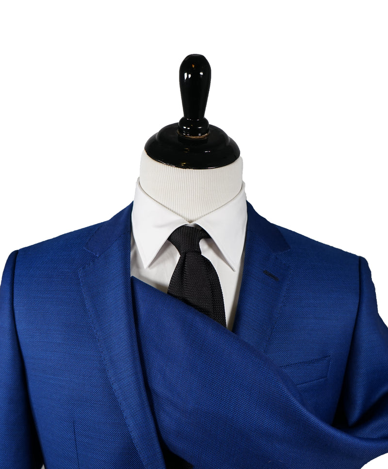 BOSS Slim-fit Drago Lanifico In Biella Wool Suit in Blue for Men | Lyst