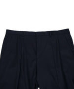 HUGO BOSS - Navy Flat Front Dress Pants - 39W