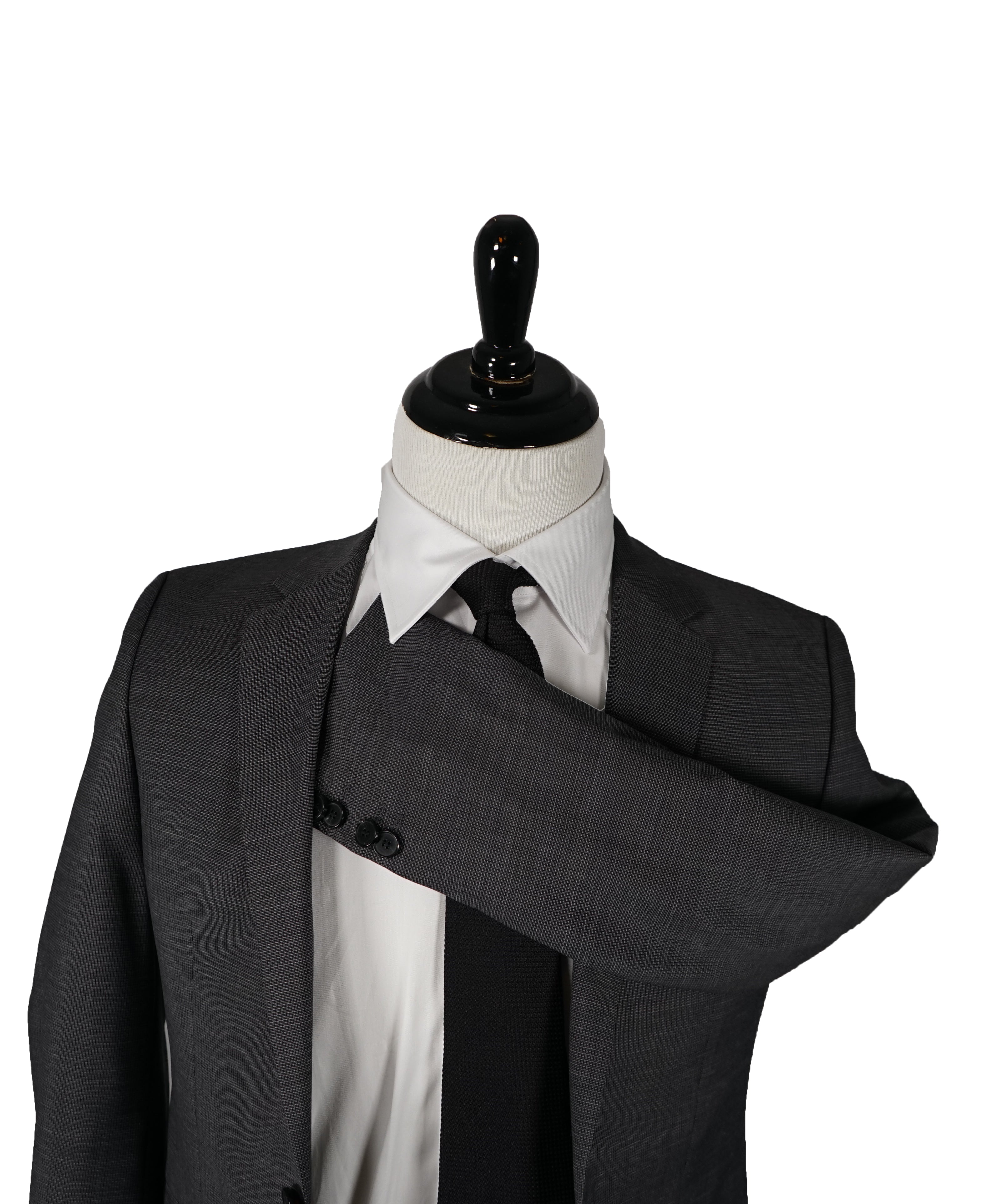 HUGO BOSS - Notch Lapel Microcheck Suit - 34R