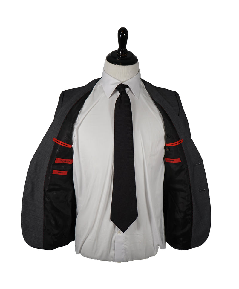 HUGO BOSS - Notch Lapel Microcheck Suit - 44R