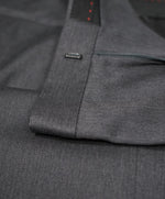 HUGO BOSS - Solid Gray Slim Flat Front Dress Pants - 35W